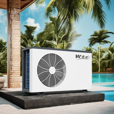 อัตราการไหลของน้ํา m3/h 8-10 โป๊ความร้อนสระว่ายน้ําโลหะ 21KW สําหรับผลงานที่แข็งแรง