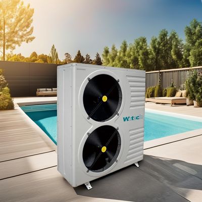 R32 เปิด/ปิด ระบบทําความร้อนสระว่ายน้ํา Wotech 380V 31KW ปั๊มความร้อนจากอากาศสู่น้ํา สําหรับอุณหภูมิคงที่