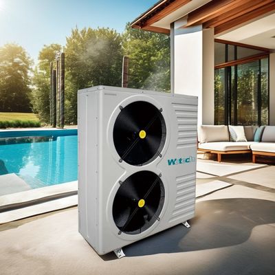 26KW Wotech เปิด/ปิด ปั๊มความร้อนจากอากาศสู่น้ํา R32 เครื่องเย็นสําหรับว่ายน้ํา