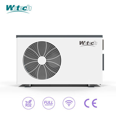 16kw R32 อินเวอร์เตอร์เต็ม สระว่ายน้ําปั๊มความร้อนด้วย COP สูงและแผ่นเหล็กกระดาษ