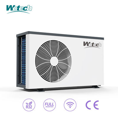 น้ําสระว่ายน้ํา 12kw ปั๊มความร้อน R32 อินเวอร์เตอร์เต็ม สําหรับอัตราการไหลของน้ําในบ้าน 4-6m3/H