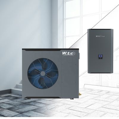 แยก R32 A+++/A++ Euro Standard DHW แหล่งความร้อนอากาศสําหรับบ้าน Wotech 220V ดัตช์ 12kw