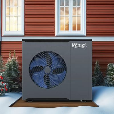 เครื่องพิมพ์ผ้าไหม โมโนบล็อก R32 แหล่งอากาศปั๊มความร้อน 14kw อินเวอร์เตอร์ สําหรับความต้องการความร้อน