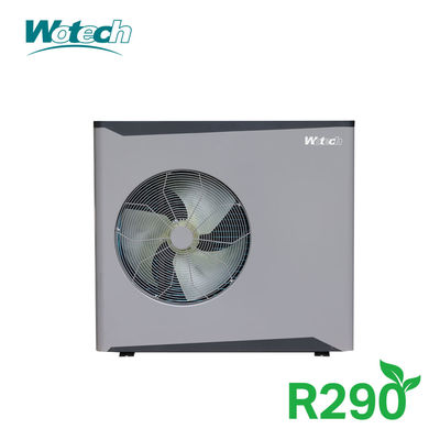 ปั๊มความร้อนแหล่งอากาศ 9kw Wotech ด้วยการออกแบบคาร์บอนต่ําและเทคโนโลยี DC อินเวอร์เตอร์