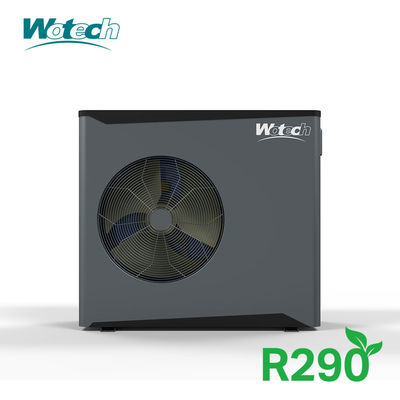 R290 โมโนบล็อค แหล่งอากาศปั๊มความร้อน DC เครื่องบดหมุนสําหรับการแก้ไขการทําความร้อนที่ยั่งยืน