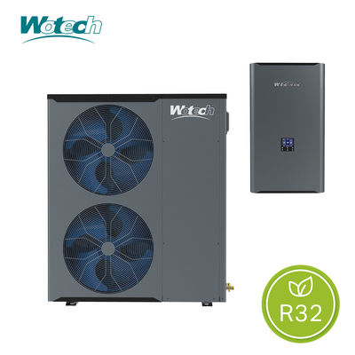 เครื่องทําความอบอุ่นครัวเรือน Wotech 380V 20kw แยก R32 ปั๊มความร้อนอากาศสู่น้ํา